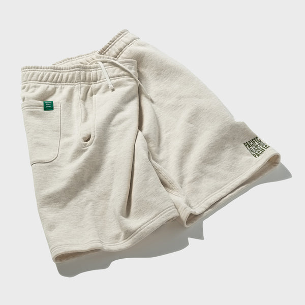 HEATHER SWEAT SHORT PANTS - TOP OATMEAL
