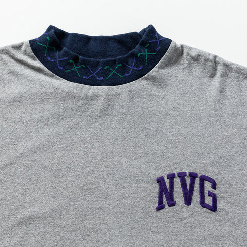 NVG 襟 Jacquard Mock Neck Shirt