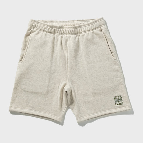 HEATHER SWEAT SHORT PANTS - TOP OATMEAL