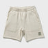 HEATHER SWEAT SHORT PANTS - TOP OATMEAL
