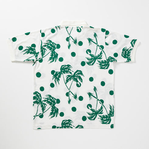 NVG×SUNSURF Moon Palm Tree Polo - OFF WHITE