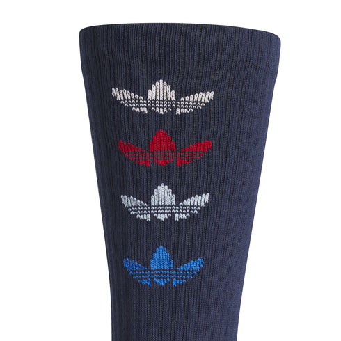 クルー丈 ロゴ クッションソックス