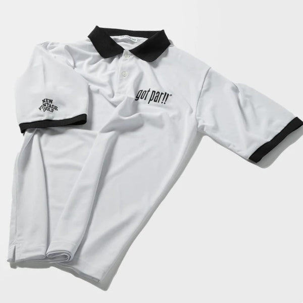 Got Par!!③ Embroidery Polo - White