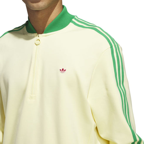 スリーストライプス ハーフジップ スウェット