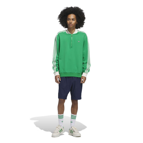 スリーストライプス ハーフジップ スウェット