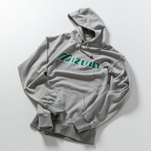 MIZUNO Major Logo Hoodie- GRAY