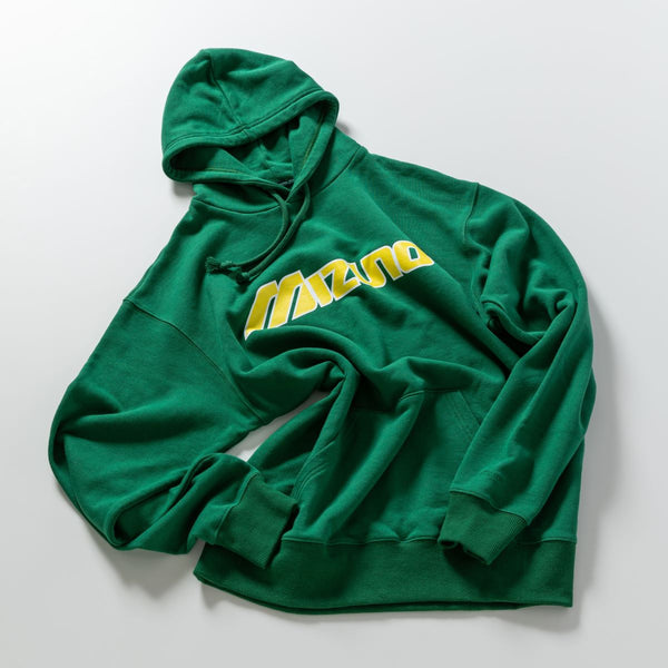 MIZUNO Major Logo Hoodie- GREEN