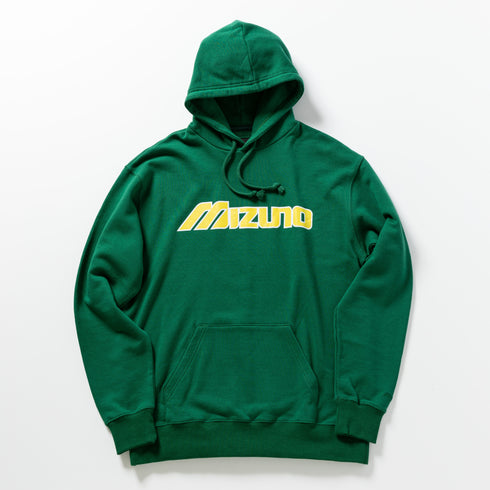 MIZUNO Major Logo Hoodie- GREEN