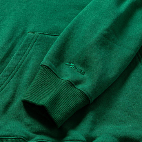 MIZUNO Major Logo Hoodie- GREEN