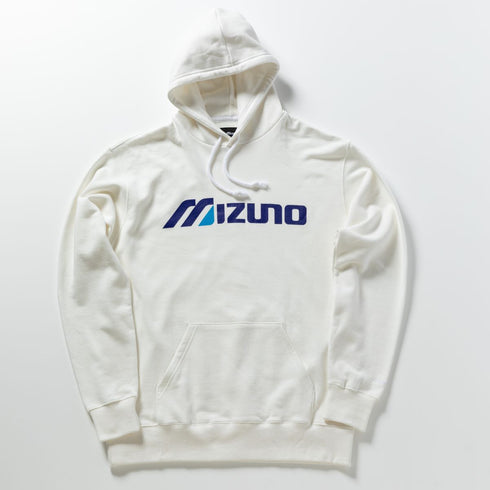 MIZUNO Classic Logo Hoodie- WHITE