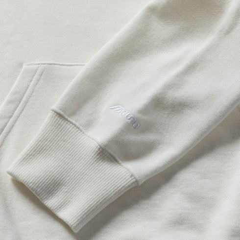 MIZUNO Classic Logo Hoodie- WHITE